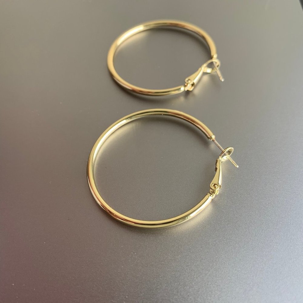 Matte Gold Earrings Chain Twisted Dangle Earrings Knot Minimalist Earrings
